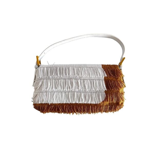 Fendi Runway style tassel beaded baguette - Picture 2 of 6